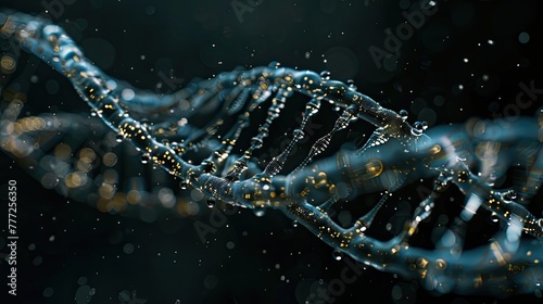 DNA molecule. Generative AI