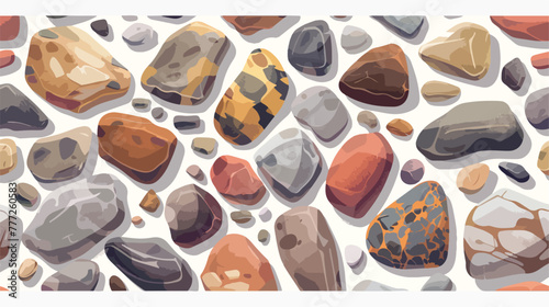 Background from stones of different shape. illustration