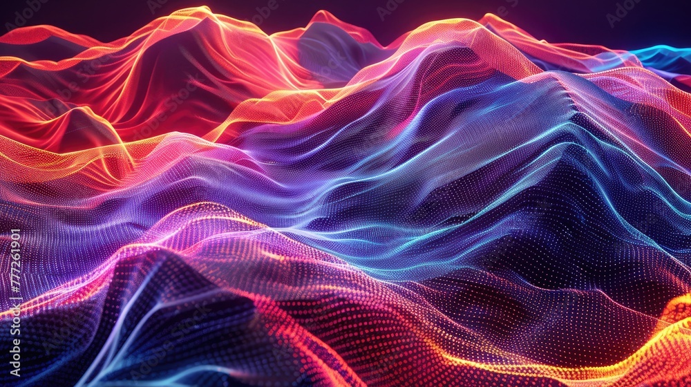 Obraz premium Retrofuturistic shape. Generative AI