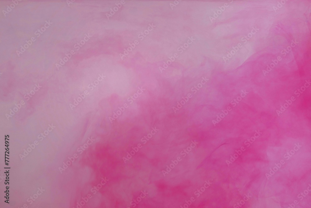 Pink color dye melt on white background,Abstract smoke pattern,Colored liquid dye,Splash paint