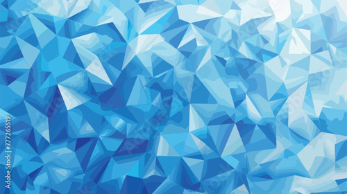 Blue polygonal illustration which consist of triangle