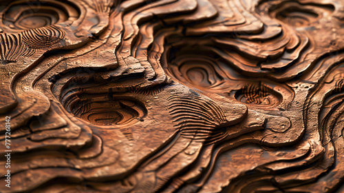 Textured wooden log, a close-up of natural patterns and the essence of the forest