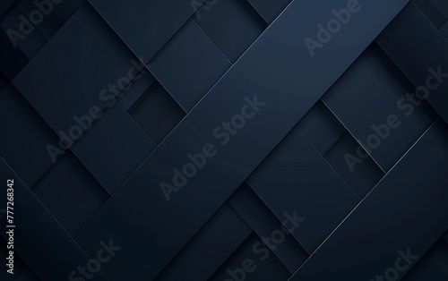 Dark blue background with geometric shapes, minimalism, vector illustration