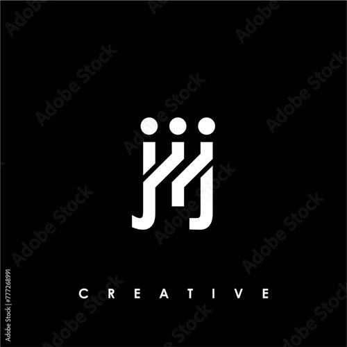 JIJ Letter Initial Logo Design Template Vector Illustration photo