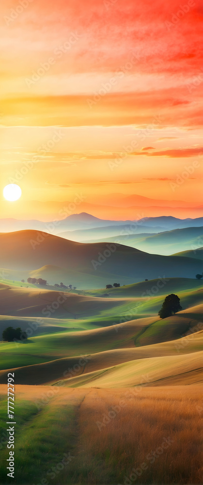 for advertisement and banner as Sunset Vista A sweeping watercolor vista of the sun setting over rolling hills. in watercolor landscape theme theme ,Full depth of field, high quality ,include copy spa for advertisement and banner as Sunset Vista A sweeping watercolor vista of the sun setting over rolling hills. in watercolor landscape theme theme ,Full depth of field, high quality ,include copy spa