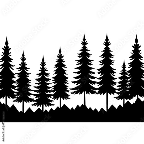 forest view - Vector Illustration