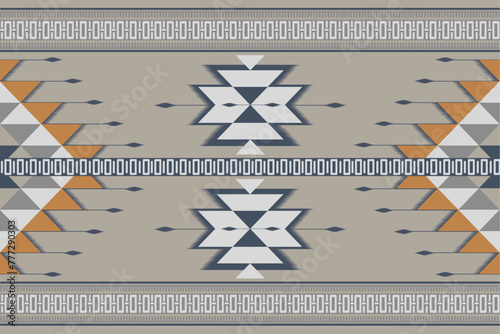 Navajo pattern.Square shape on brown background.Geometric shape.Brown pattern.Zigzag pattern.Seamless.Diagonal.DIgital design.Illustration.Line.Design for rug.Blanket.Carpet.Printing.Tabledress.Knit