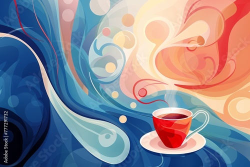 abstract background for Time For A Cuppa