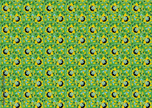 seamless pattern with flowers