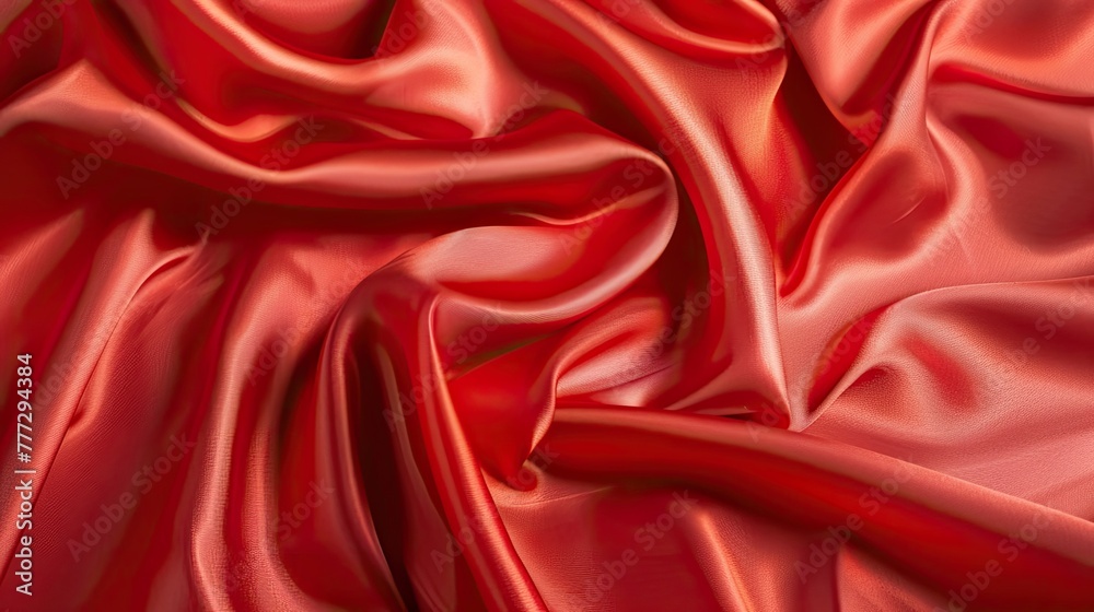 Obraz premium Smooth elegant red silk