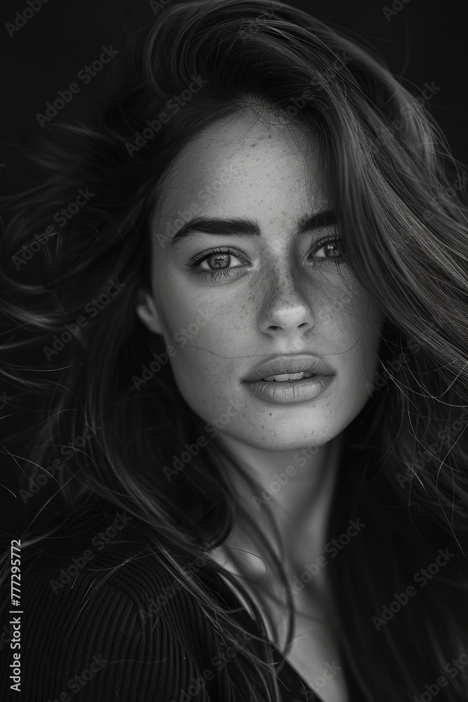 portrait of a beautiful woman with a long hair, portrait of a beautiful woman with a long hair,