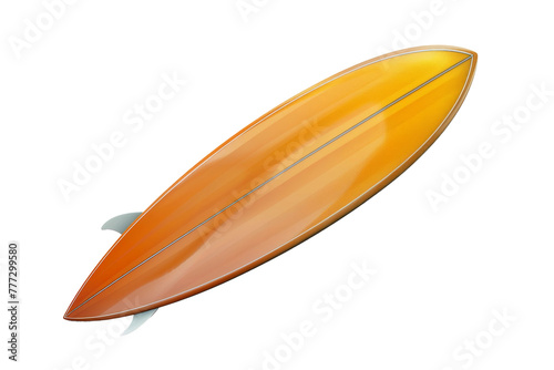 Surfing Surfboard isolated on transparent background