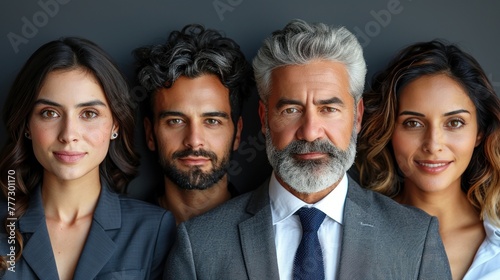 Several individuals standing in close proximity to each other