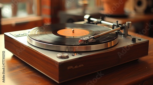 Vinyl Records: Capture vintage vinyl records and record players, emphasizing retro and nostalgic vibes 
