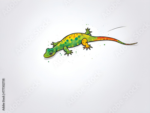 Painting renderings of colorful reptiles, lizards, and chameleons, as well as illustrations and picture books