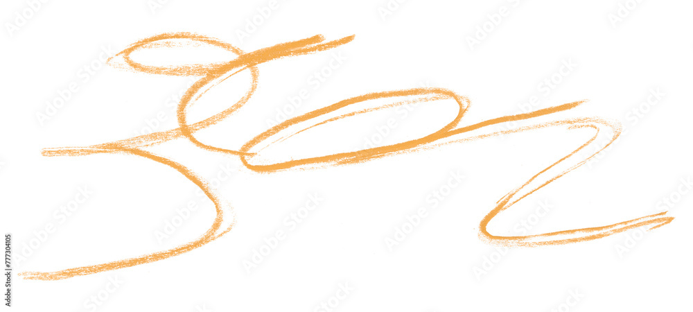 orange pencil strokes isolated on transparent background orange pencil strokes isolated on transparent background