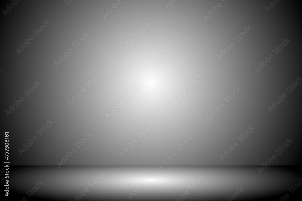 Studio background in dark grey gradient color,Smooth blur background like in a room with spot lights shining on the floor or on the stage,Vector illustration Studio background in dark grey gradient color,Smooth blur background like in a room with spot lights shining on the floor or on the stage,Vector illustration