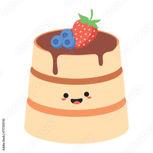 Cute Pancake Illustration