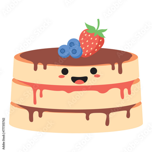 Cute Pancake Illustration
