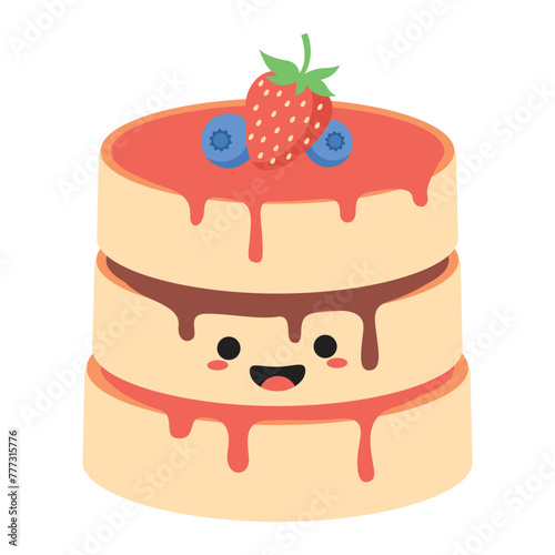 Cute Pancake Illustration