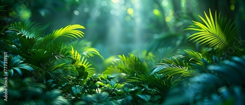 Costa Rican Forest  A Captivating Display of Lush Greenery  Trees  and Plants. Concept Costa Rican Forest  Lush Greenery  Trees  Plants