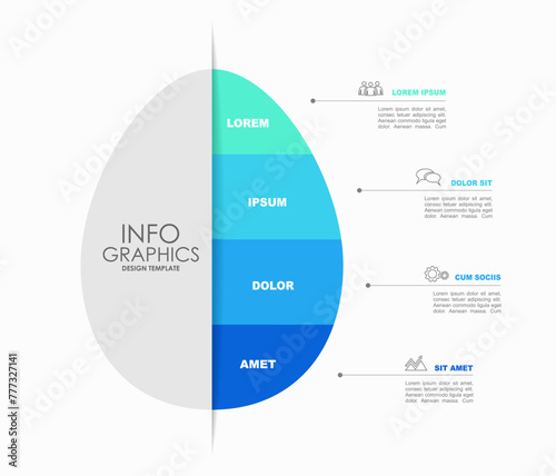 Infographic design template with place for your data. Vector illustration.
