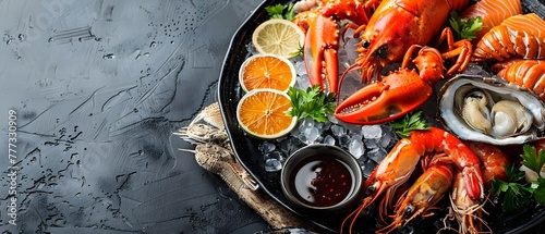 Bountiful Seafood Platter Showcasing Culinary Traditions and Community Gathering