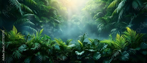 Exploring the Lush Forests of Costa Rica: A Picture of Trees and Plants in their Natural Habitat. Concept Nature Photography, Biodiversity, Exotic Flora, Tropical Ecosystems
