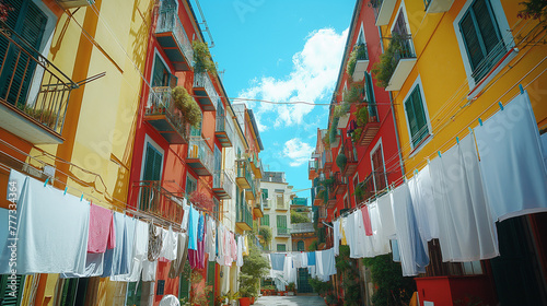 Laundry day in Naples, Italy.