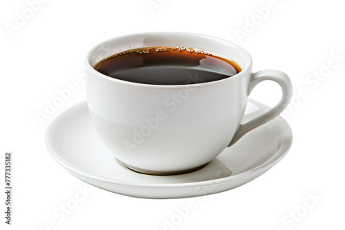 cup of hot coffee isolated on white or transparent png