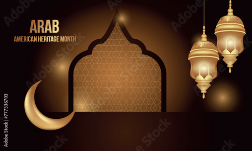 Arab American Heritage Month. April in the U.S. of Arab heritage