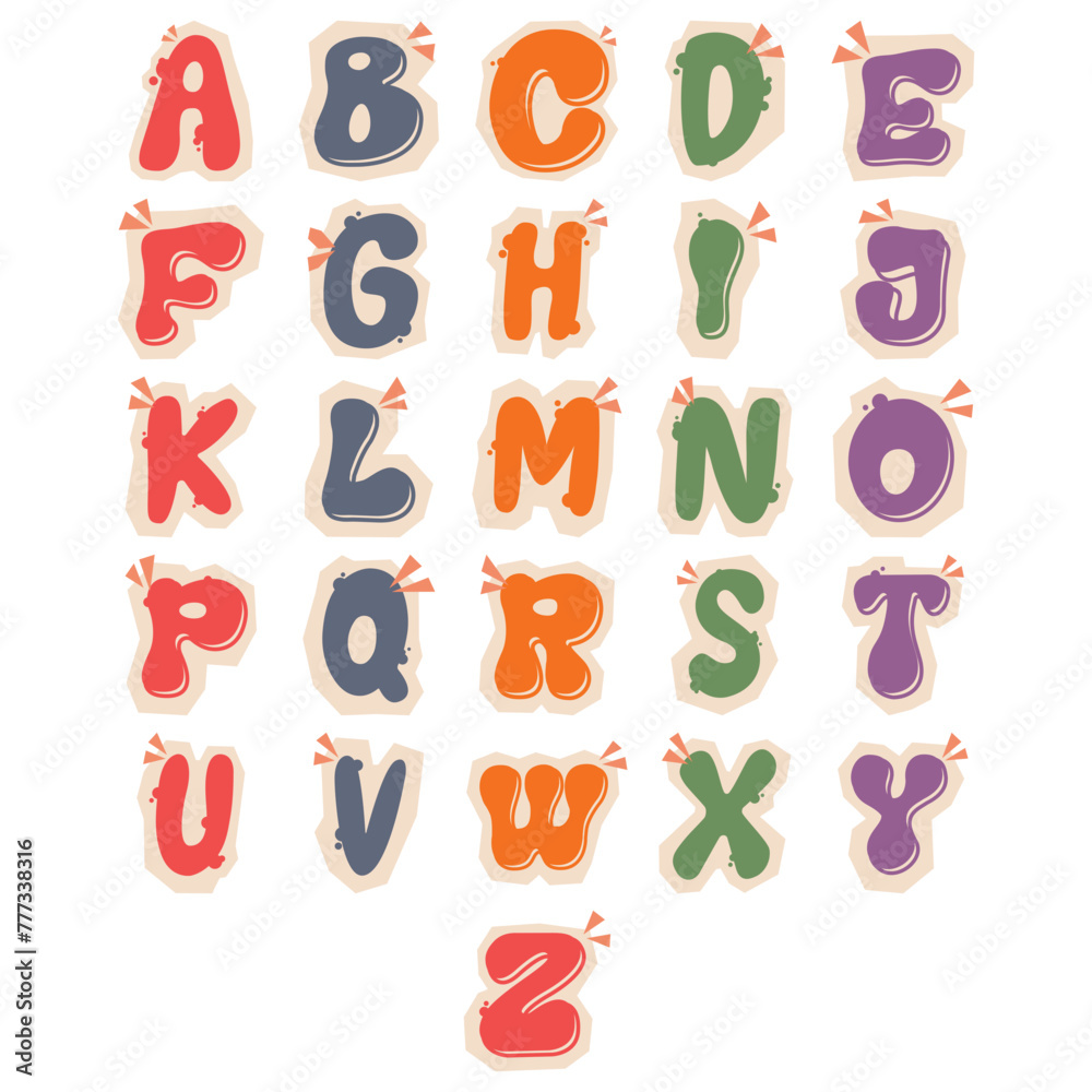 Alphabet Letter Papercut Set Alphabet Letter Papercut Set