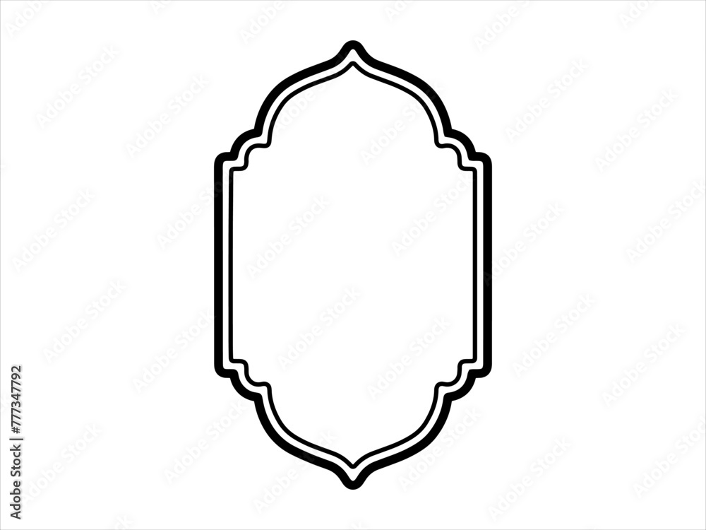 Ramadan Mubarak Frame Line Art Illustration
Ramadan Mubarak Frame Line Art Illustration