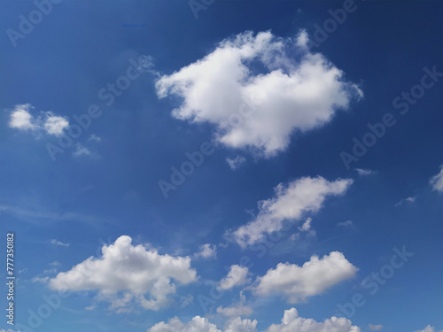 bright cloudy blue sky suitable for design background
