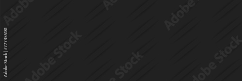 3D black geometric abstract background overlapping layers on dark space with slice shape decoration. Modern graphic design element cut style concept. vector