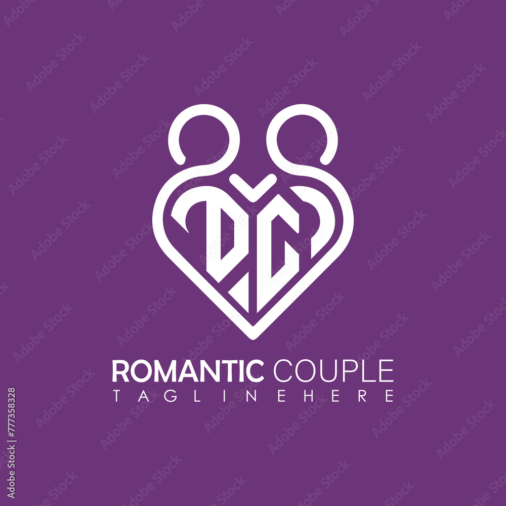 Couple love Heart symbol ALL letter logo icon design template. May be used in medical, dating, Valentines Day and wedding design. Couple love Heart symbol ALL letter logo icon design template. May be used in medical, dating, Valentines Day and wedding design.