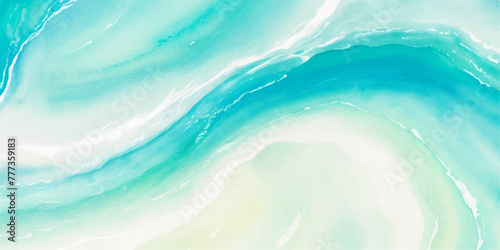 abstract soft blue and green abstract water color ocean wave texture background. Banner Graphic Resource as background for ocean wave and water wave abstract graphics 