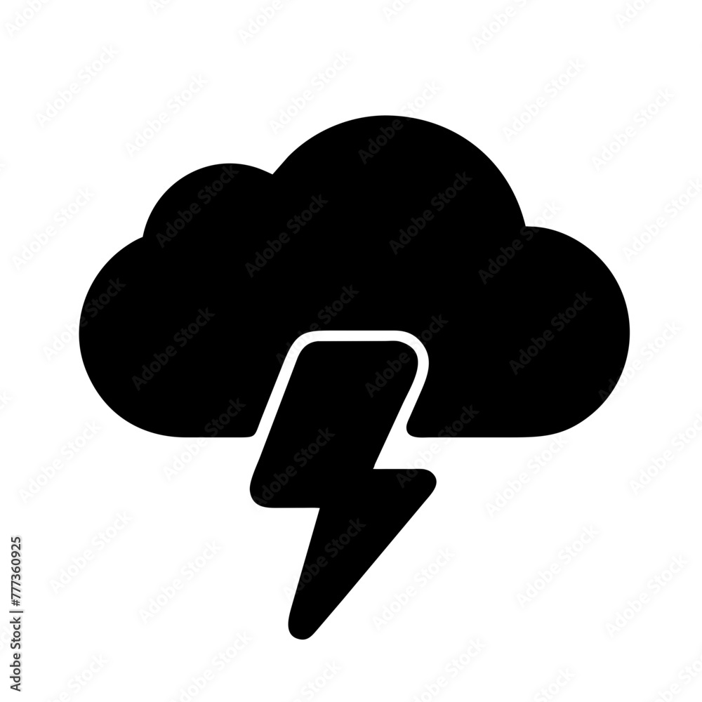 Thunderstorm icon element vector graphic sign symbol clipart illustration on a Transparent Background Thunderstorm icon element vector graphic sign symbol clipart illustration on a Transparent Background