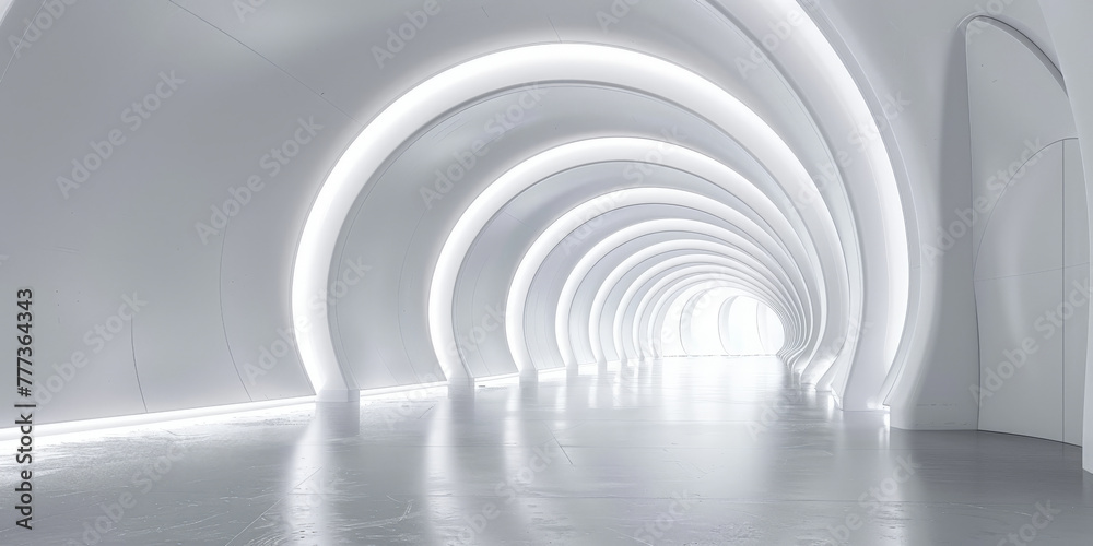 white tunnel background, white corridor with futuristic lighting building, futuristic architectural design, white tunnel background, white corridor with futuristic lighting building, futuristic architectural design,