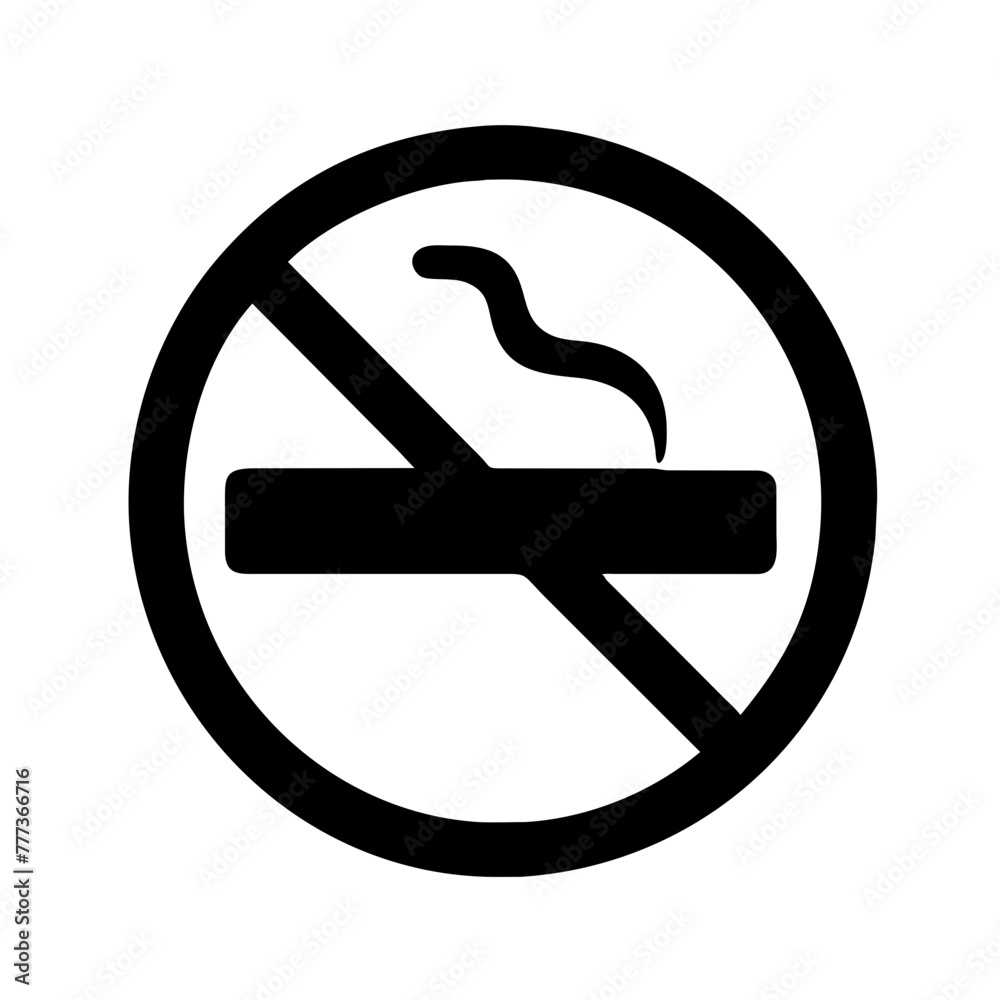 No smoking sign icon vector silhouette drawing Forbidden cigarette signs. Ban tobacco symbols. Prohibit nicotine symbol illustration on a Transparent Background No smoking sign icon vector silhouette drawing Forbidden cigarette signs. Ban tobacco symbols. Prohibit nicotine symbol illustration on a Transparent Background