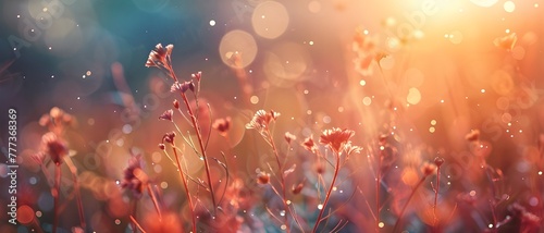Autumn flowers and sun light © Tentendigitalart