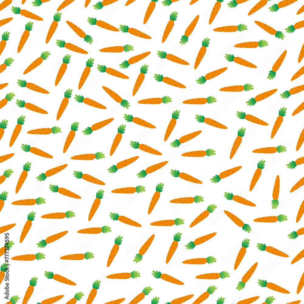 Seamless carrot pattern. Great for fabrics, wrapping paper, covers and children's designs. Seamless carrot pattern. Great for fabrics, wrapping paper, covers and children's designs.