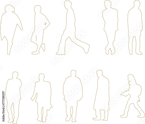 vector design sketch illustration, silhouette image of a person doing an activity for completeness of the image