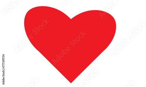 Free Download Red heart on a transparent background  - GFXLoad