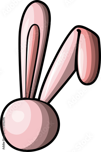Cute rabbit animal funny cartoon clipart illustration (ID: 777393396)
