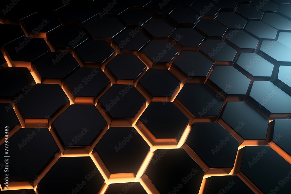 3d rendering of abstract hexagon background 3d rendering of abstract hexagon background