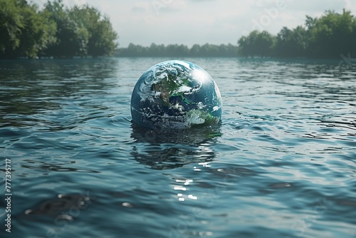 Climate change action stalls, fantasizing about climate stability ,3DCG,clean sharp focus