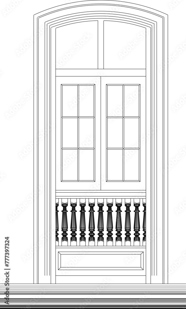 Adobe Illustrator Artwork illustration sketch design vector image ornament accessories balcony window traditional classic vintage roman greek Adobe Illustrator Artwork illustration sketch design vector image ornament accessories balcony window traditional classic vintage roman greek