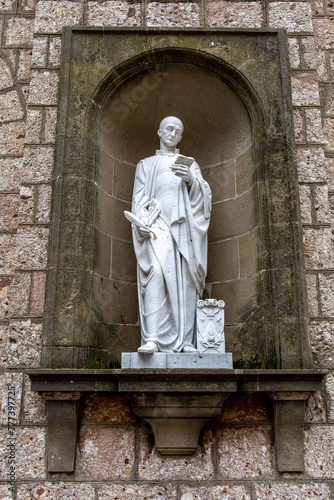 Statue in Montserrat monastery, Catalonia, Spain : St Enric dâ€™Osso photo