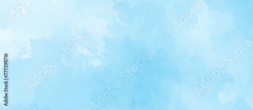 Blue sky with cloud .Beautiful blue sky with white clouds .bright cloud cover in the sun calm clear winter air background .gradient light white background.	